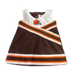 NFL Football Cleveland Browns Cheerleader Outfit Baby Infant 0-3 Months